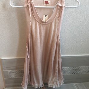 Anthropologie Lilka Pink Racerback Top